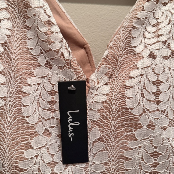 NWT Lulus All of My Heart White Lace Skater Dress - Picture 3 of 6